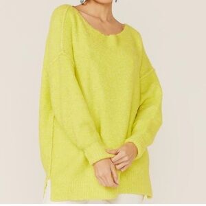 Free People Bright Yellow Women's Sweater